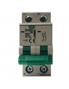Disjoncteur 2 pôles 2A DC - LS 2