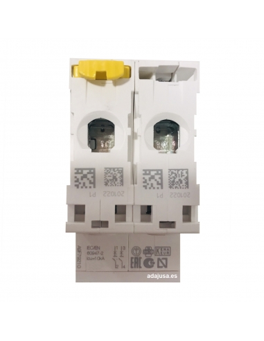 MCB circuit breaker 2 poles 16A (2x16A) IC60N C 6kA - Schneider