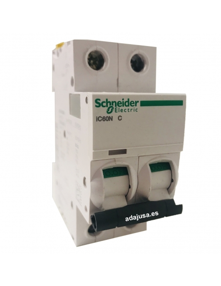 MCB circuit breaker 2 poles 40A (2x40A) IC60N C 6kA - Schneider