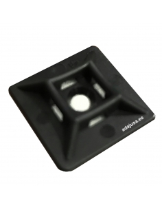 Base de 19x19mm para bridas sujetacables color blanco 2