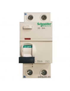 Single-phase differential 63A 30mA AC iID - Schneider 2
