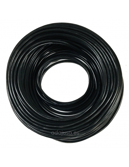 Rollo de manguera 4x2,5mm PVC negro