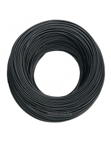 Rollo de cable flexible unipolar 4 mm2 color negro