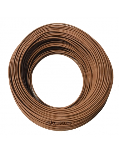 Unipolar flexible cable roll 6 mm2 brown 100m