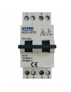 Modular switch 2 poles 20A HY 2