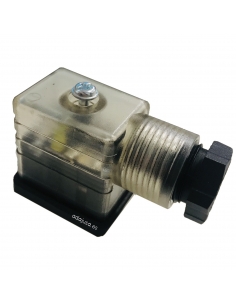 Connecteur électrovanne lumineuse taille 22 avec VDR 24V Metal Work - Adajusa