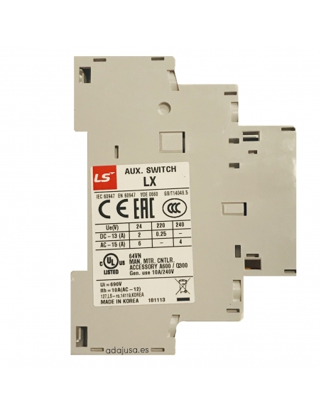 Disjoncteur à contact latéral MMS-32 1NO 1NC - LS