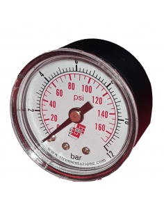 Manómetro Ø40 1/8 0-4 Kgr caja en plastico - Metal Work