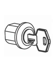 Lock with key for cabinet - DKC 2