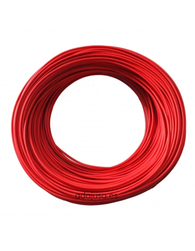 Rollo de cable flexible unipolar 1,5 mm2 color rojo