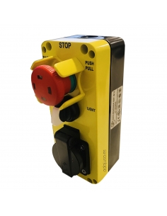 Boîtier à bouton-poussoir voyant lumineux et prise série GM403 – Giovenzana