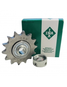Tensioning wheel for chain diameter 15mm 14 teeth - INA - ADAJUSA 2