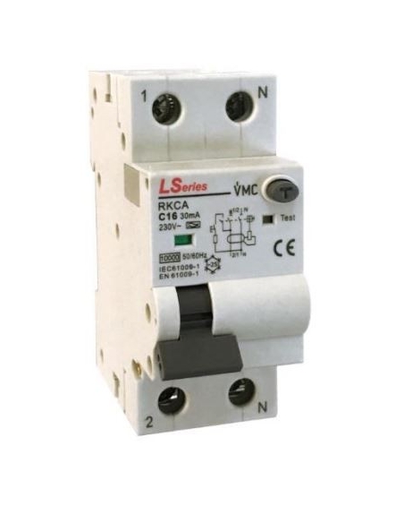 MCB circuit breaker Differential 32A 30mA Class A - LS