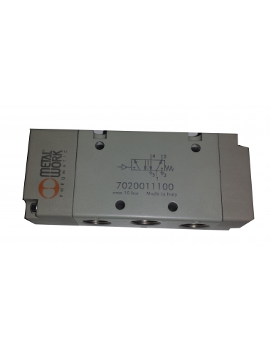 1/4 5-way monostable valve - Metal Work - ADAJUSA