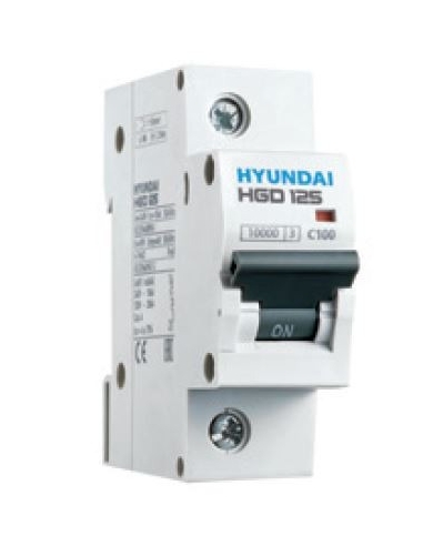 Disjoncteur magnéto-thermique 1 pôle 80A 10kA - Hyundai Electric