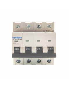Disjoncteur magnéto-thermique 4 pôles 32A (4x32A) – Hyundai Electric 2