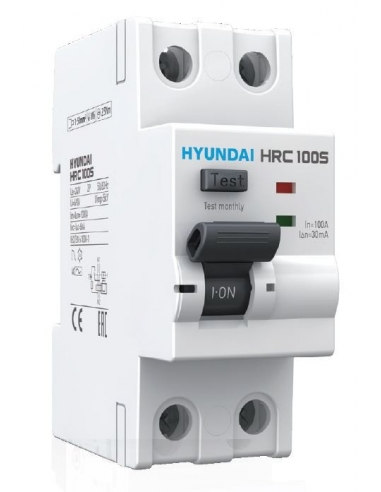 Interrupteur différentiel 2 pôles 63A 30mA – Hyundai Electric