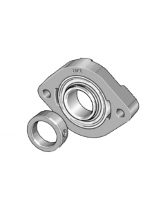 Support de palier ovale avec roulement d'arbre de 12 mm FLCTE12 - INA 2