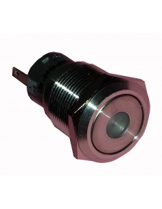 Pulsador antivandalico Ø19mm 1 NA acero inoxidable