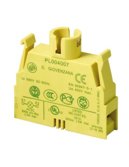 Porte-lampe bloc Ba9s - Giovenzana