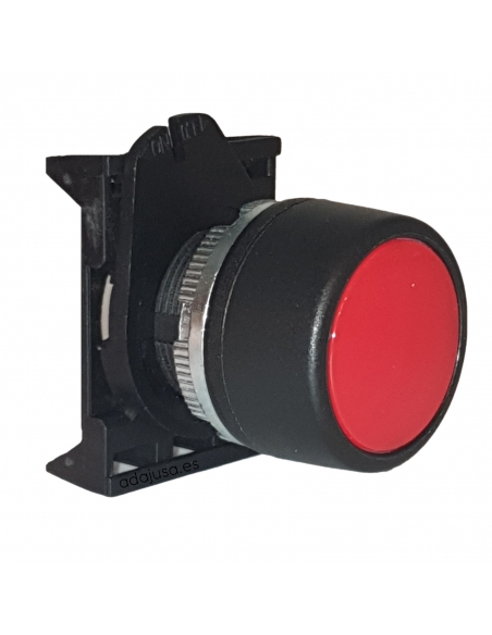 Red switch push-button head with interlock - Giovenzana