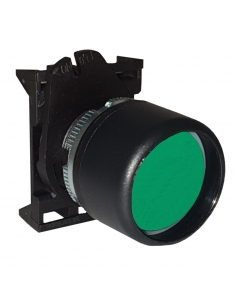 Tête de bouton poussoir verte avec interlock - Giovenzana