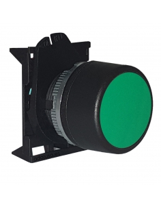 Tête de bouton poussoir verte avec interlock - Giovenzana 2