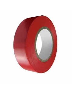 Cinta aislante rojo de19mmx0,15mm carrete de 10m