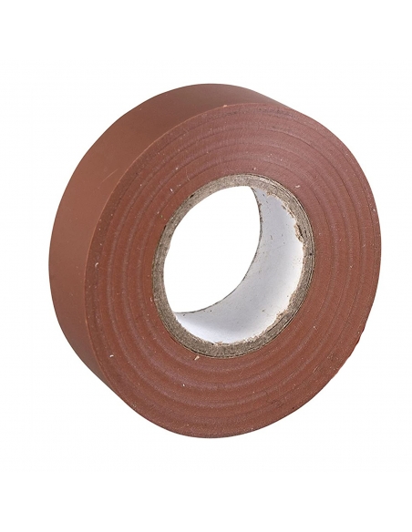 Cinta aislante marron de19mmx0,15mm carrete de 10m
