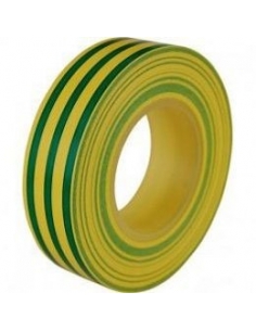 Cinta aislante verde de19mmx0,15mm carrete de 10m