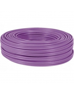 Flexible unipolar cable roll 0.75 mm violet color 100m