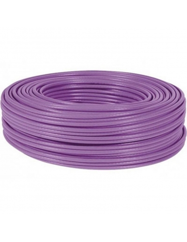 Bobine de câble flexible monoconducteur 1 mm couleur violette 100m