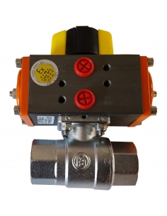 1/4 2/2-way valve with pneumatic rotary actuator 2
