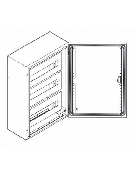 Châssis 104 modules 4 rangées 800x600 Tôle - ASJD