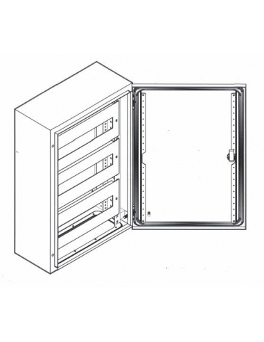 Châssis 104 modules 4 rangées 800x600 Tôle - ASJD