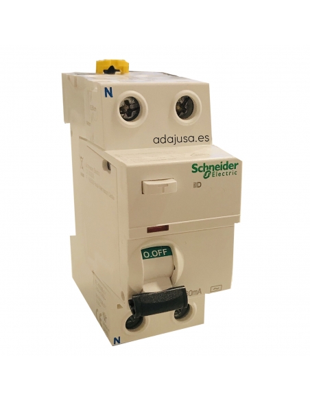 Interrupteur différentiel superimmunisé 2x25A 30mA clase A - A9R61225 Schneider