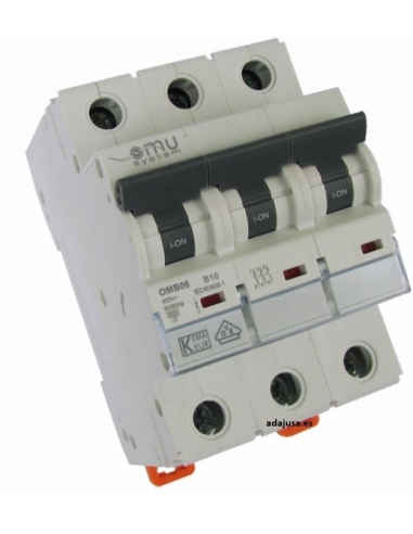 MCB circuit breaker 3 poles 32A OMU adajusa OMB06332C