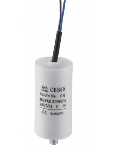 Permanent capacitor 20uF 450Vac M8