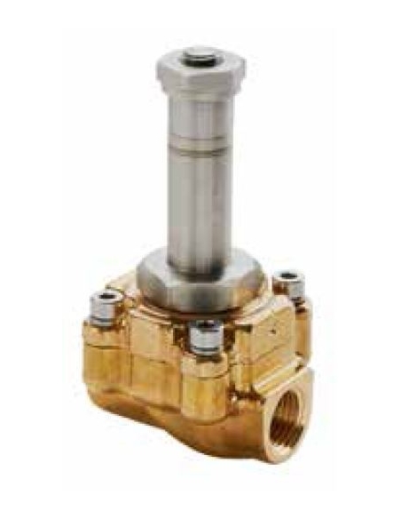 Electroválvula fluidos 1/4" 2/2 cerrada accionamiento combinado adajusa