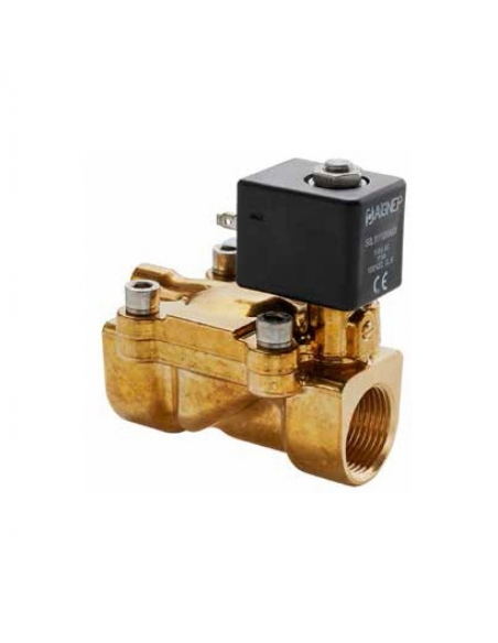 Electrovalvula fluidos 1/4 2/2 cerrada 24Vcc accionamiento indirecto - adajusa