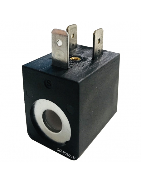 Bobina electrovalvula 24Vcc 8W T30 diametro 10 - adajusa