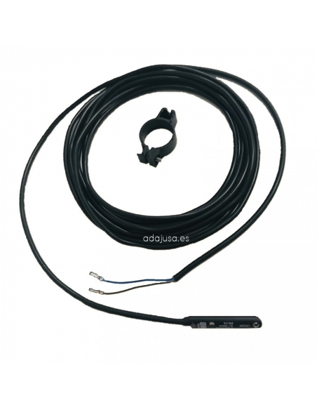 Sensor magnetico reed 2 hilos con conector M8 y abrazadera portasensores diametro 16  - Metal Work - adajusa