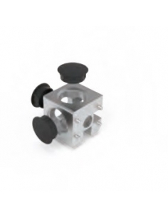 Connector cube for 3D profile 30-8 - adajusa.es