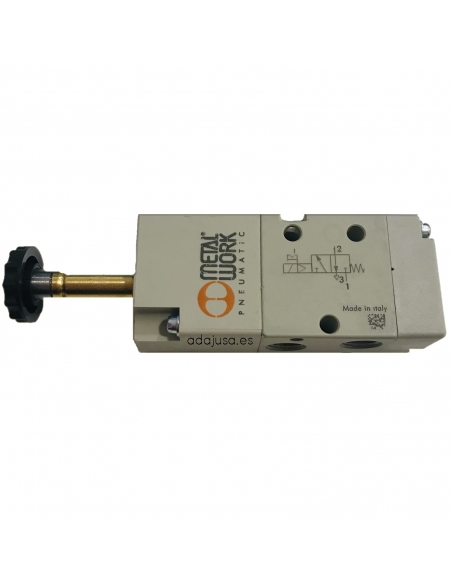 1/4 3-way monostable electrovalve assisted without coil - Metal Work - adajusa.es