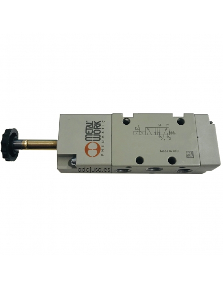 1/4 5-way monostable solenoid valve without coil - Metal Work - adajusa.es