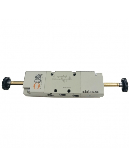 Solenoid valve 1/4 5 vias 3 positions escape centers - Metal Work - adajusa.es