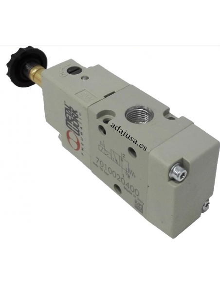 Electrovanne 1/8 3 voies monostable ouverte NA 230Vac - Metal Work