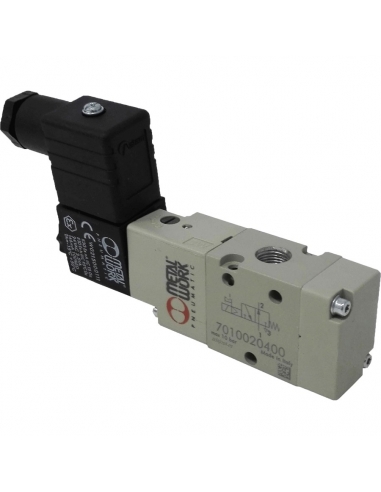 Electrovanne 1/8 3 voies monostable ouverte (NA) 230Vac - Metal Work - ADAJUSA
