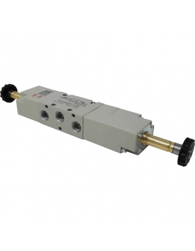 Solenoid valve 1/8 5-way 3 positions closed centres - Metal Work - ADAJUSA