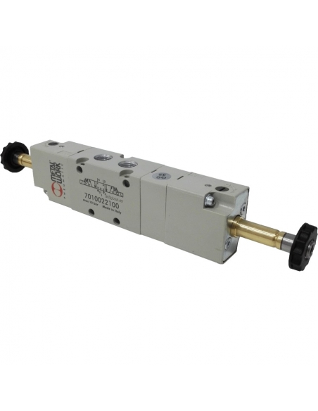 Solenoid valve 1/8 5-way 3 positions closed centres - Metal Work - ADAJUSA